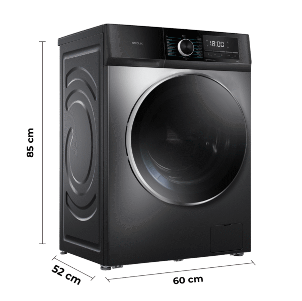 Imagen 4 Lavadora Cecotec Bolero DressCode 8500 Inverter Steel A de 8 kg y 1400 rpm. Cuenta con motor Inverter Plus, 16 programas y máxima eficiencia energética A.