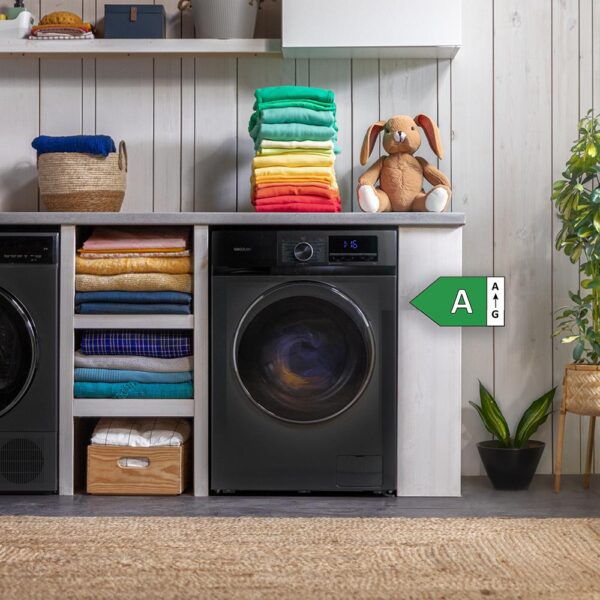 Imagen 5 Lavadora Cecotec Bolero DressCode 8500 Inverter Steel A de 8 kg y 1400 rpm. Cuenta con motor Inverter Plus, 16 programas y máxima eficiencia energética A.