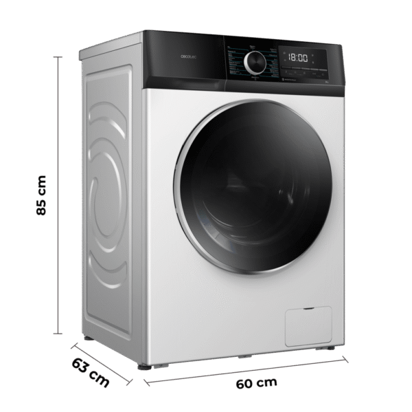 Imagen 4 Lavadora frontal Cecotec Bolero DressCode 10500 Inverter A. Capacidad 10 kg, 1400 rpm y motor Inverter Plus. Eficiencia A, 16 programas y función vapor.