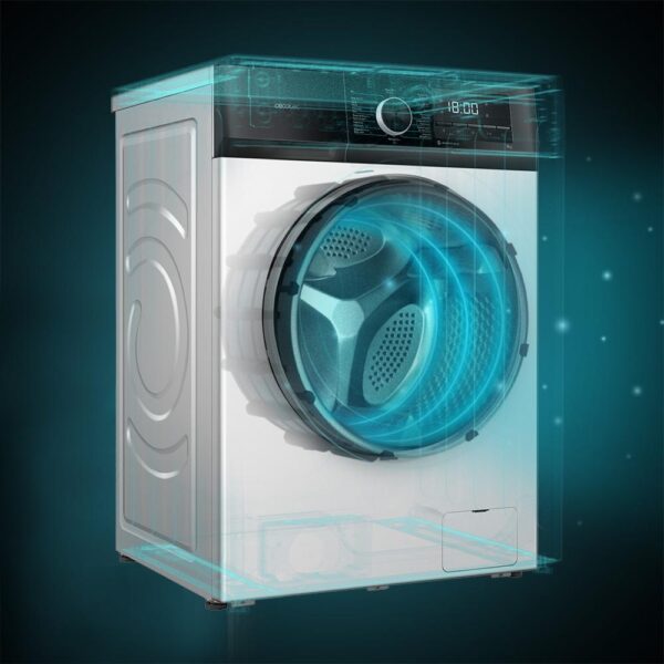 Imagen 7 Lavadora frontal Cecotec Bolero DressCode 10500 Inverter A. Capacidad 10 kg, 1400 rpm y motor Inverter Plus. Eficiencia A, 16 programas y función vapor.