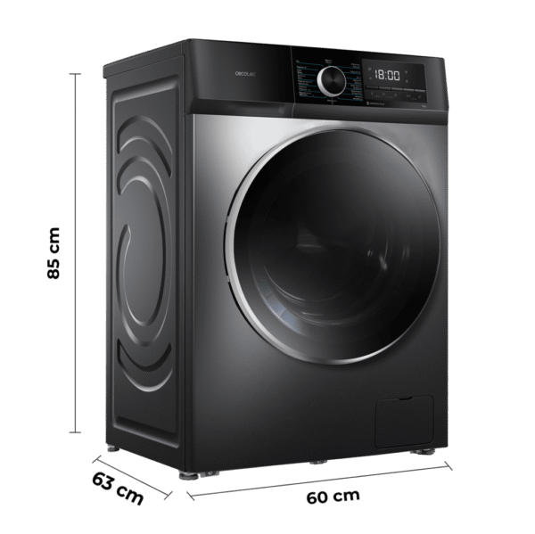 Imagen 4 Lavadora de carga frontal Bolero DressCode 10500 Inverter Steel A con 10 kg de capacidad, 1400 rpm, motor Inverter Plus y clase energética A. Color inox.