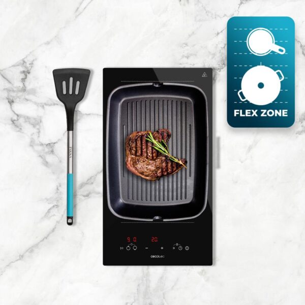 Imagen 6 Placa de inducción Bolero Squad I 2100 Flex de 3500 W con zona flexible, función Booster, 9 niveles de potencia y sistemas de seguridad avanzados integrados.