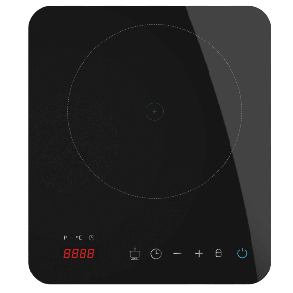 2658-Imagen-2 Imagen 2 Placa de inducción Cecotec Full Magma Single de 2000 W con cristal esmaltado, 10 niveles de potencia, control táctil y temperatura regulable de 60 a 240 ºC.