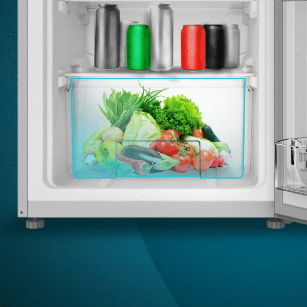 Imagen 7 Frigorífico mini Bolero CoolMarket TT 107 Inox de Cecotec con 107 litros de capacidad, control de temperatura y clasificación energética E para máxima eficiencia.