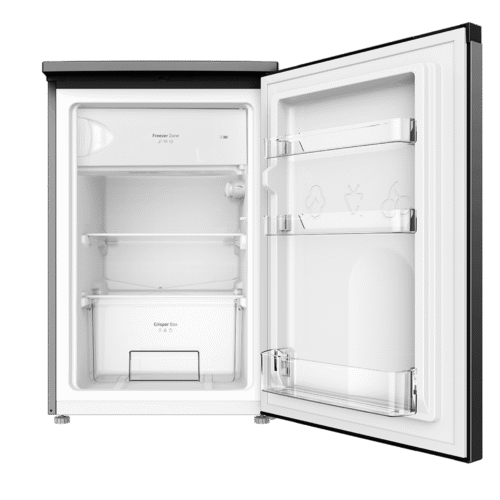 Imagen 2 Frigorífico mini Bolero CoolMarket TT 107 Black de 107L con control de temperatura regulable, compartimento de conservación y eficiencia energética clase E.