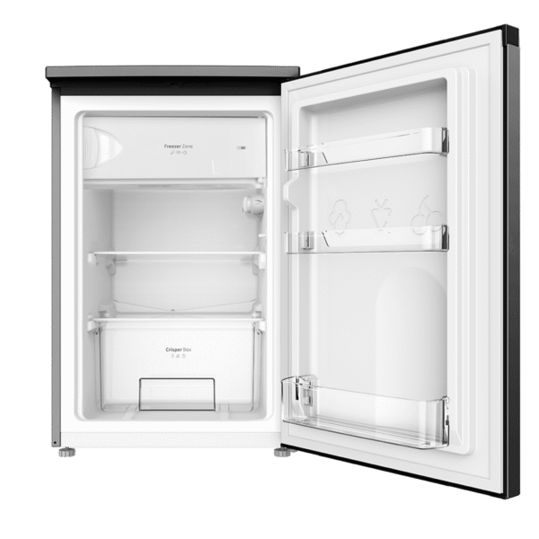 Imagen 2 Frigorífico mini Bolero CoolMarket TT 107 Black de 107L con control de temperatura regulable, compartimento de conservación y eficiencia energética clase E.