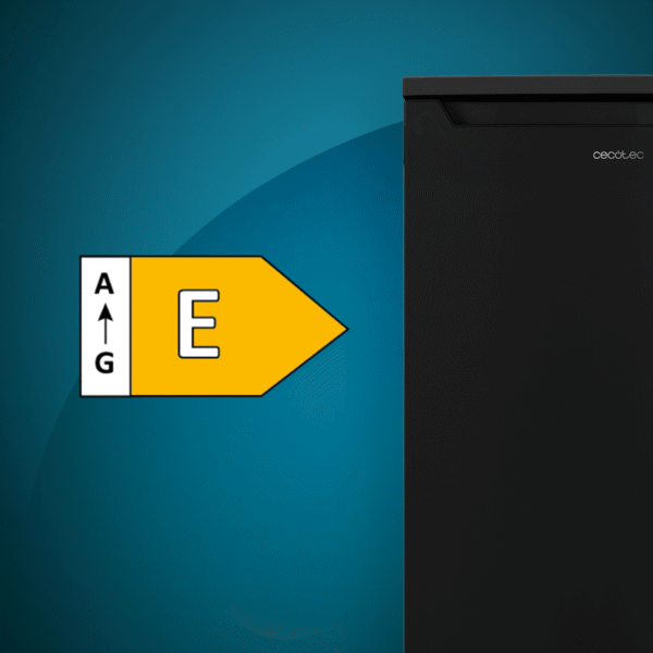 Imagen 4 Frigorífico mini Bolero CoolMarket TT 107 Black de 107L con control de temperatura regulable, compartimento de conservación y eficiencia energética clase E.