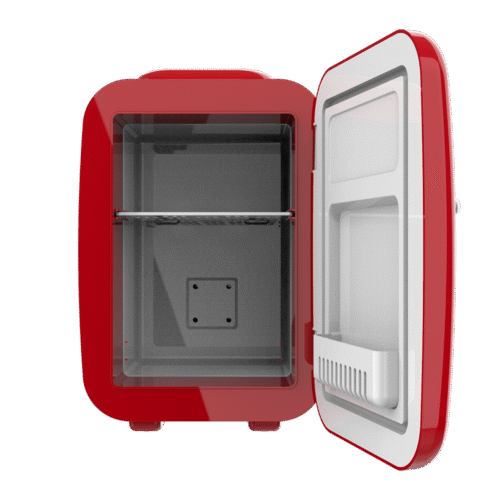 Imagen 2 Mini nevera retro Bolero MiniCooling 4L Habana Red con función frío y calor. Compatible con 12V y 220V, ideal para viajes, cosméticos y oficinas.