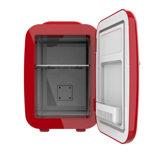 Imagen 2 Mini nevera retro Bolero MiniCooling 4L Habana Red con función frío y calor. Compatible con 12V y 220V, ideal para viajes, cosméticos y oficinas.
