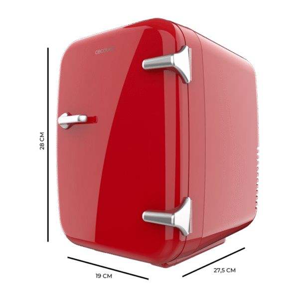 Imagen 3 Mini nevera retro Bolero MiniCooling 4L Habana Red con función frío y calor. Compatible con 12V y 220V, ideal para viajes, cosméticos y oficinas.