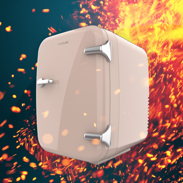 Imagen 8 Frigorífico mini retro Bolero MiniCooling 4L Habana Cream. Compacto, portátil, función frío/calor y compatible con coche 12V y red 220V. Ideal para viajes.