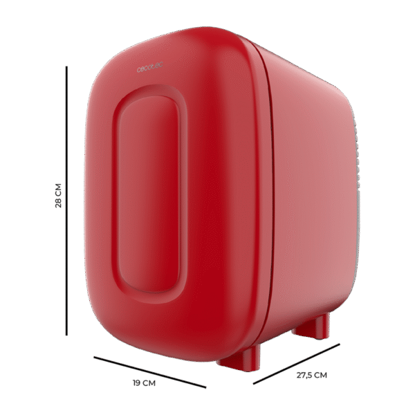 Imagen 4 Frigorífico retro Bolero MiniCooling 4L Bora Red. Capacidad de 4 litros, funciones de frío y calor (7-50 ºC) y conexión 12V-220V ideal para coches y caravanas.