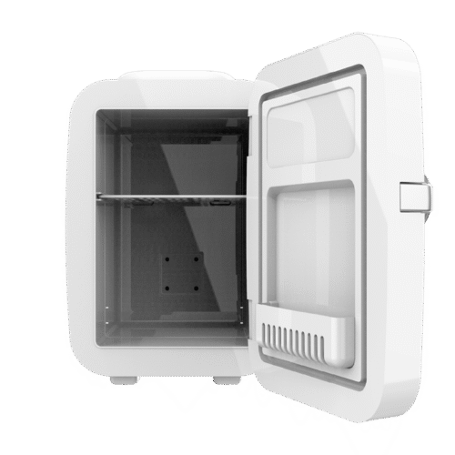 Imagen 2 Mini nevera retro Bolero MiniCooling 4L Río White. Portátil, con función frío y calor, compatible con coche (12V) y hogar (220V). Rango de 5ºC a 65ºC.