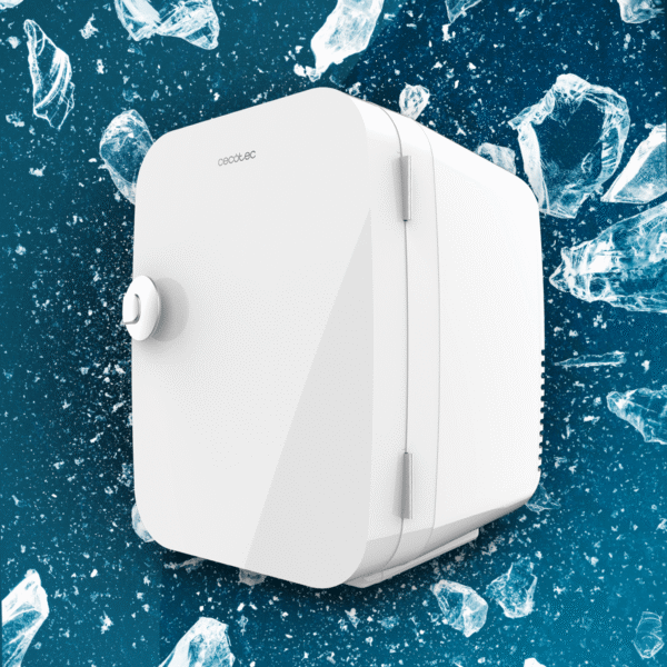 Imagen 7 Mini nevera retro Bolero MiniCooling 4L Río White. Portátil, con función frío y calor, compatible con coche (12V) y hogar (220V). Rango de 5ºC a 65ºC.