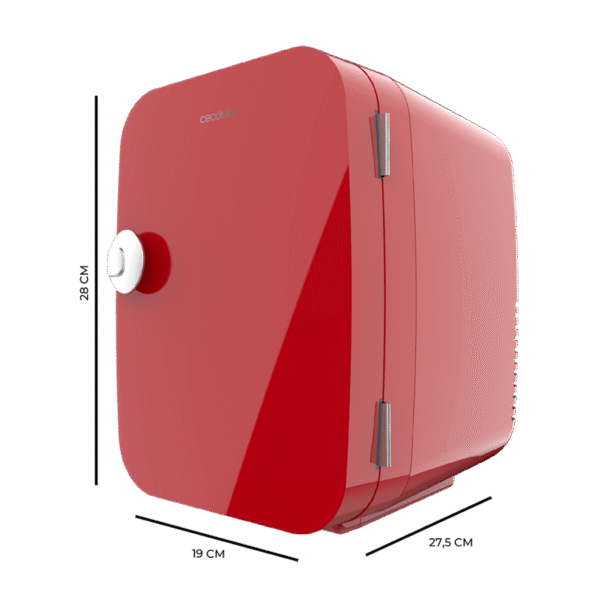Imagen 3 Frigorífico retro Bolero MiniCooling 4L Río Red con función de frío y calor. Funciona a 12V y 220V, ideal para coches, caravanas y productos de cosmética.