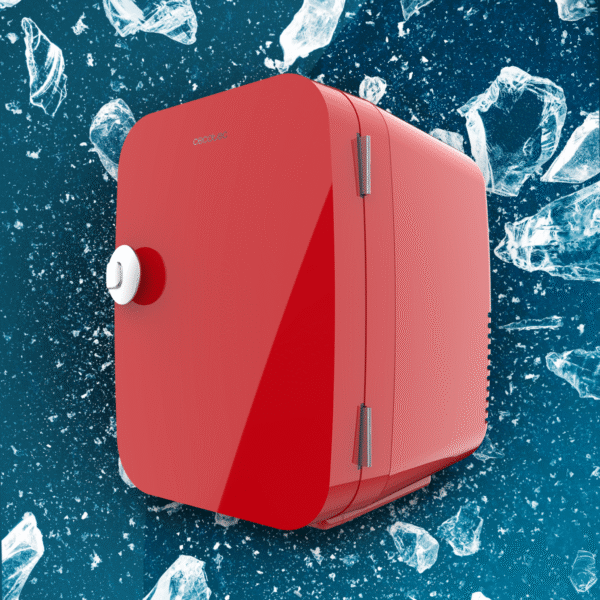 Imagen 7 Frigorífico retro Bolero MiniCooling 4L Río Red con función de frío y calor. Funciona a 12V y 220V, ideal para coches, caravanas y productos de cosmética.