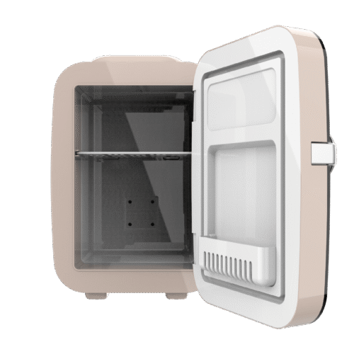 Imagen 2 Mini nevera retro Bolero MiniCooling 4L Río Cream con función frío y calor. Compatible con 12V y 220V, ideal para coches, viajes y oficinas.