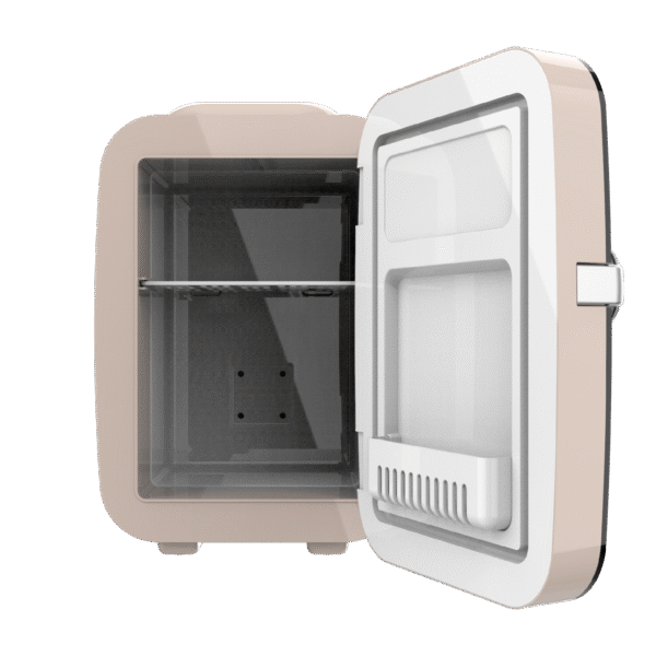 Imagen 2 Mini nevera retro Bolero MiniCooling 4L Río Cream con función frío y calor. Compatible con 12V y 220V, ideal para coches, viajes y oficinas.