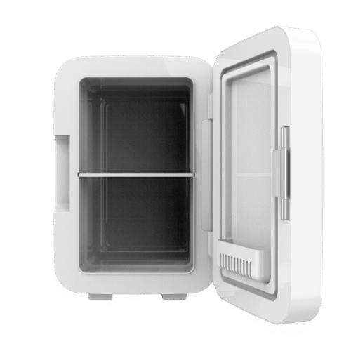 Imagen 2 Frigorífico retro Bolero MiniCooling 6L Bahamas White. Portátil, 12V/220V, ideal para coches y caravanas. Función frío y calor (5-65 ºC) y diseño compacto.