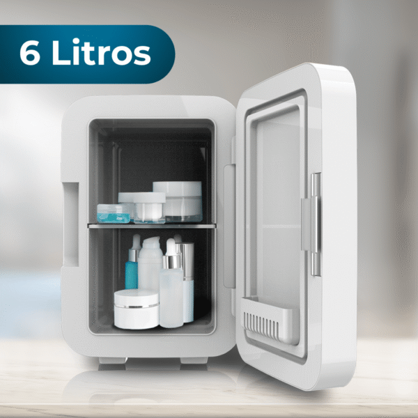 Imagen 5 Frigorífico retro Bolero MiniCooling 6L Bahamas White. Portátil, 12V/220V, ideal para coches y caravanas. Función frío y calor (5-65 ºC) y diseño compacto.