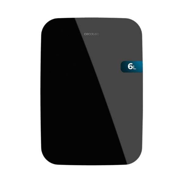 Frigorífico mini retro Bolero MiniCooling 6L Bahamas Black de Cecotec color negro con asa de transporte