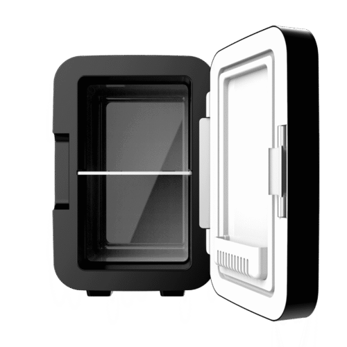 Imagen 2 Mini frigorífico retro Bolero MiniCooling 6L Bahamas Black. Enfría y calienta (5-65ºC), ideal para coche y casa. Compacto, portátil y con conexión 12V-220V.