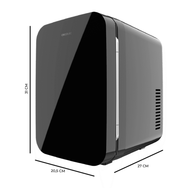 Imagen 4 Mini frigorífico retro Bolero MiniCooling 6L Bahamas Black. Enfría y calienta (5-65ºC), ideal para coche y casa. Compacto, portátil y con conexión 12V-220V.