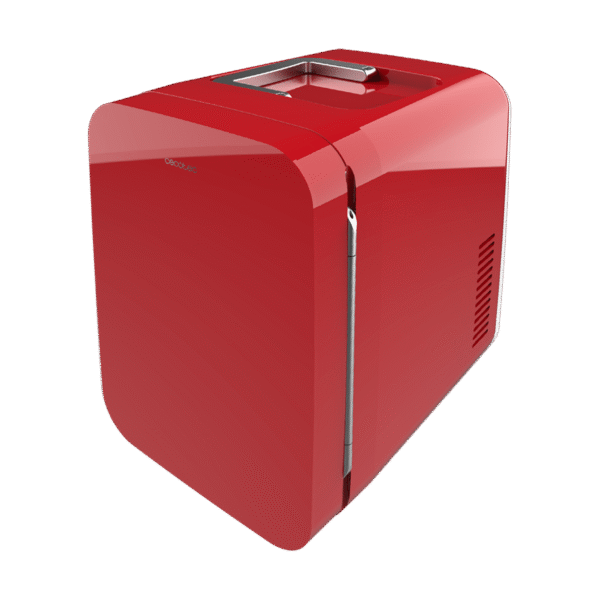 Imagen 3 Frigorífico mini retro Bolero MiniCooling 6L Bahamas Red. Dual 12V/220V para coche y hogar, con función frío y calor (5-65ºC). Diseño compacto y portátil.