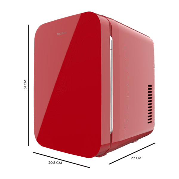 Imagen 4 Frigorífico mini retro Bolero MiniCooling 6L Bahamas Red. Dual 12V/220V para coche y hogar, con función frío y calor (5-65ºC). Diseño compacto y portátil.