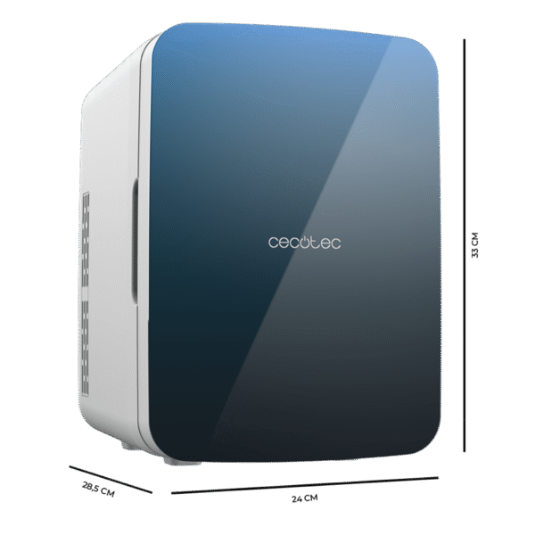 Imagen 3 Mini frigorífico retro Cecotec Bolero MiniCooling 10L Bahamas Pat 1 con función frío/calor (7-65ºC), ideal para coches y caravanas. Diseño vintage y portátil.