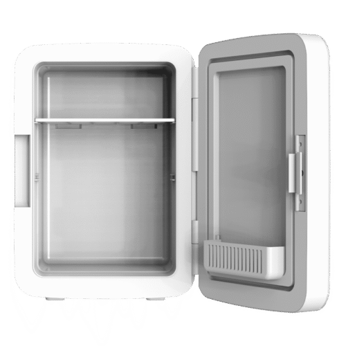 Imagen 2 Frigorífico mini retro de 10L con función frío y calor (7-65ºC). Versátil, compacto y compatible con 12V/220V, ideal para viajes en coche o caravana.