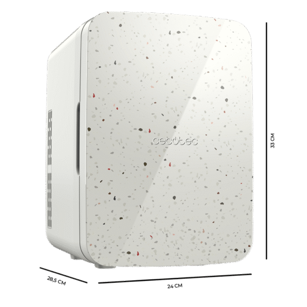 Imagen 3 Mini frigorífico retro Cecotec Bolero MiniCooling 10L Bahamas Pat 3. Con funciones de frío y calor (7-65 ºC) y conexión para coche y hogar 12V-220V.