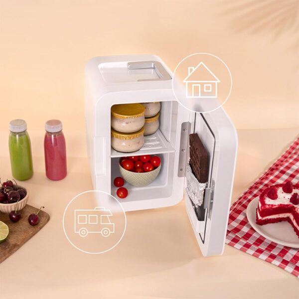 Imagen 6 Mini frigorífico retro Cecotec Bolero MiniCooling 10L Bahamas Pat 3. Con funciones de frío y calor (7-65 ºC) y conexión para coche y hogar 12V-220V.