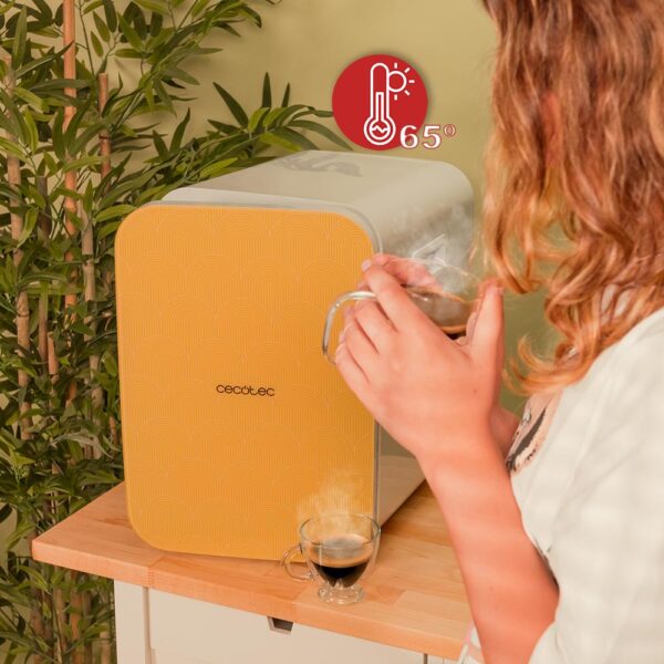 Imagen 7 Frigorífico retro Bolero MiniCooling 20L Bahamas Pat 2 de Cecotec. Capacidad de 20 litros, función frío y calor (7-65ºC) y compatible con coches y caravanas.