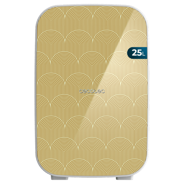 Frigorífico mini retro Bolero MiniCooling 6L Bahamas Black de Cecotec color negro con asa de transporte