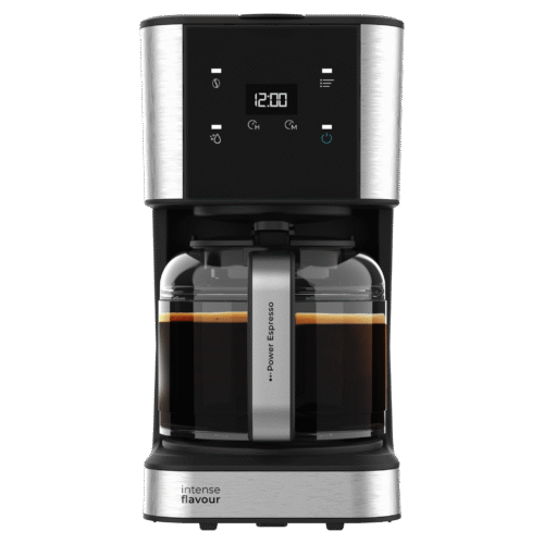 Vista frontal del microondas digital Cecotec Proclean 2500 con panel de control táctil y mando giratorio