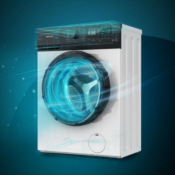 2720-Imagen-8 Imagen 8 Lavadora Cecotec Bolero DressCode 9300 Inverter de 9 kg y 1400 rpm. Motor Inverter Plus, 15 programas, tecnología SteamMax y eficiencia energética clase A.