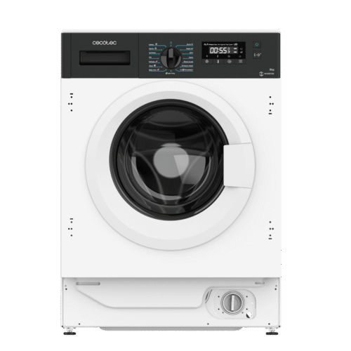 Imagen 2 Lavadora integrable Bolero DressCode 840 BI Inverter A de 8 kg, 1400 rpm, motor Inverter Plus y SteamMax. Clasificación A y 16 programas. Diseño en blanco.