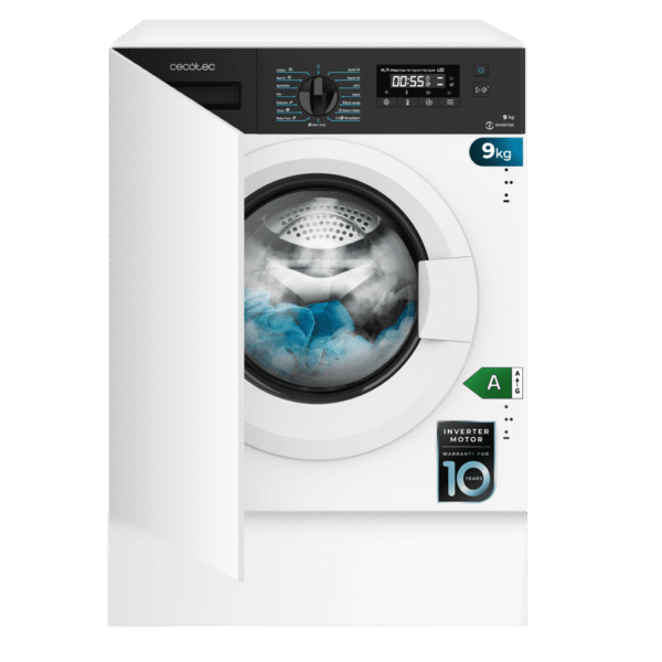 Imagen 4 Lavadora integrable Cecotec Bolero DressCode 940 BI Inverter A. Capacidad de 9 kg, 1400 rpm, motor Inverter Plus, SteamMax y clasificación energética A.
