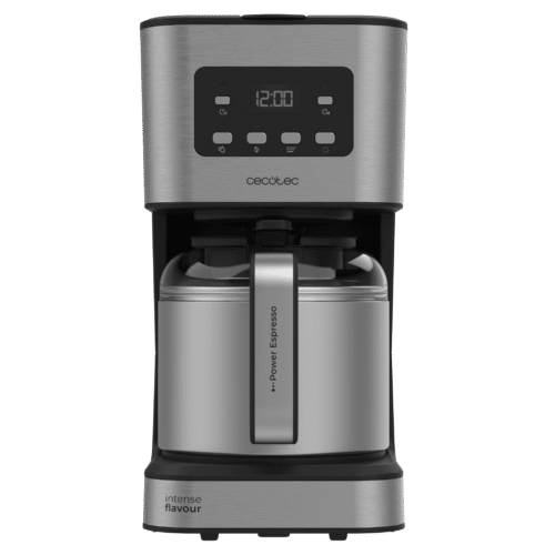 Vista frontal del microondas digital Cecotec Proclean 2500 con panel de control táctil y mando giratorio