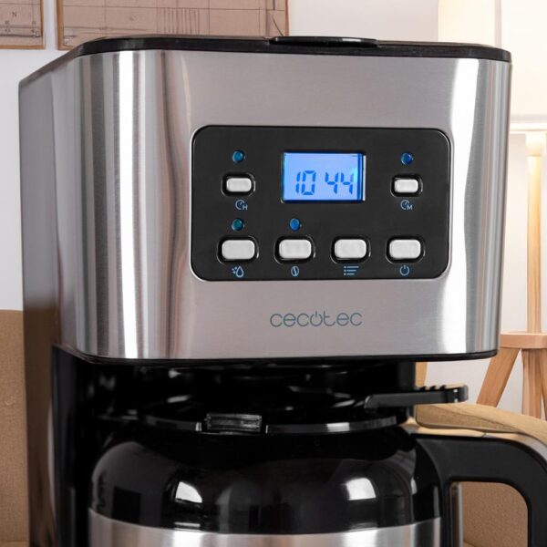 Imagen 6 Cafetera de goteo Cecotec Coffee 66 Drop & Thermo con capacidad de 1,5 L, jarra térmica de acero inoxidable y tecnología ExtremeAroma para un sabor intenso.