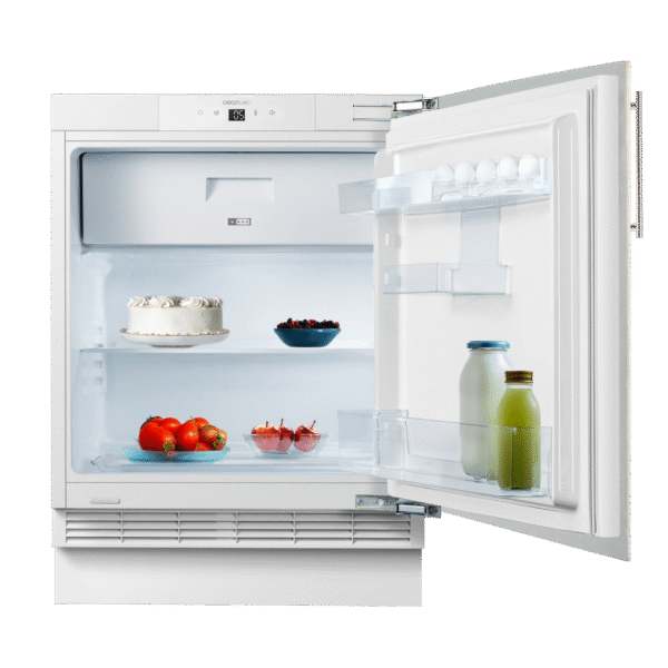 Imagen 3 Mini frigorífico integrable Cecotec Bolero CoolMarket TT BI 121 White E de 121 litros, eficiencia clase E y función Fast Freezing. Diseño compacto y eficiente.