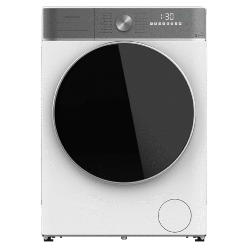 Imagen 2 Lavadora de carga frontal Cecotec Bolero DressCode 9800 de 9 kg, 1400 rpm y clase A. Cuenta con motor Inverter Plus, 16 programas, SteamMax y Display XXL.