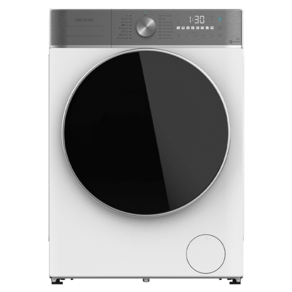 Imagen 2 Lavadora de carga frontal Cecotec Bolero DressCode 9800 de 9 kg, 1400 rpm y clase A. Cuenta con motor Inverter Plus, 16 programas, SteamMax y Display XXL.