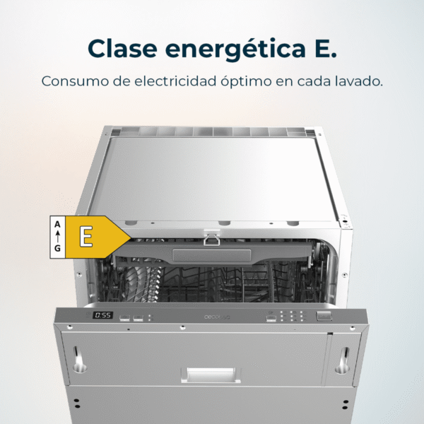 2785-Imagen-5 Imagen 5 Lavavajillas integrable Bolero Aguazero 4101 Full-BI E de 45 cm. Capacidad para 11 cubiertos, 6 programas, 3ª bandeja y eficiencia energética clase E para el hogar.