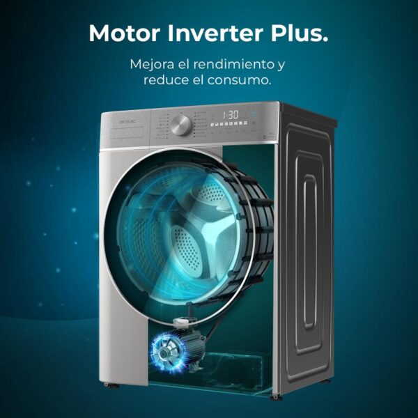 Imagen 7 Lavadora de carga frontal Bolero DressCode 10800 Inverter Steel A de 10 kg y 1400 rpm. Motor Inverter Plus, SteamMax y 16 programas con clase energética A.