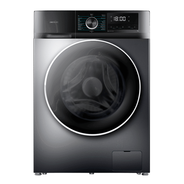 Imagen 2 Lavadora de carga frontal CECOTEC Bolero DressCode 7500 Inverter Steel A con 7 kg de capacidad, 1400 rpm y motor Inverter Plus. Eficiencia energética A.