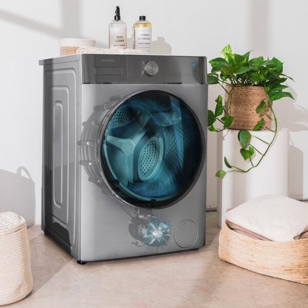 Imagen 7 Lavadora frontal Bolero DressCode 8800 Inverter Steel A. Capacidad 8 kg, 1400 rpm, Motor Inverter Plus, SteamMax y Display XXL. Eficiencia energética clase A.