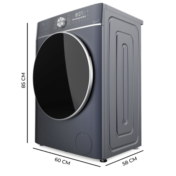 Imagen 4 Lavadora de carga frontal de 9 kg y 1400 rpm en color Ice Blue. Eficiencia clase A, motor Inverter Plus, tecnología SteamMax y 16 programas de lavado.