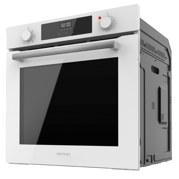 2810-Imagen-4 Imagen 4 Horno integrable Cecotec Bolero Hexa M226000 Glass White de 75L. 7 funciones, Steam Assist y eficiencia A para resultados profesionales en tu cocina moderna.